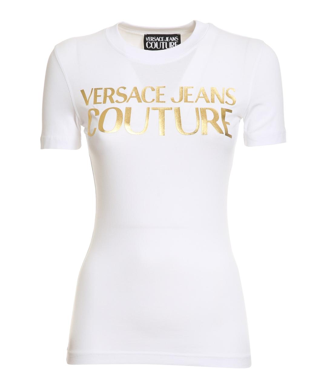 VERSACE JEANS COUTURE Белая хлопковая футболка, фото 1