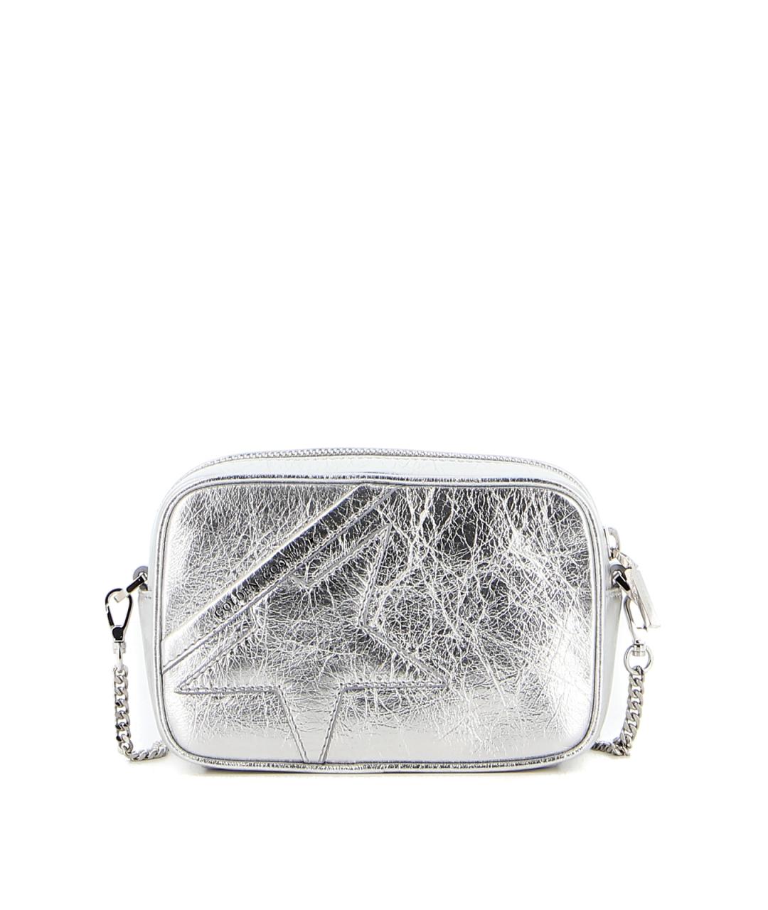 GOLDEN GOOSE DELUXE BRAND Серебряная кожаная сумка через плечо, фото 1