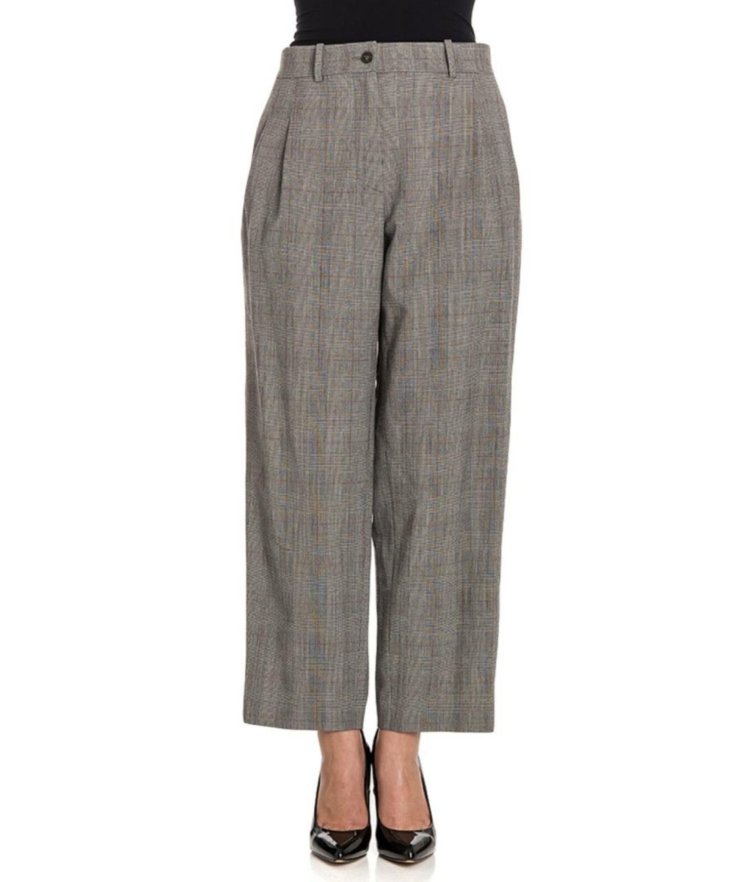 STELLA MCCARTNEY Черные полиэстеровые брюки широкие, фото 1