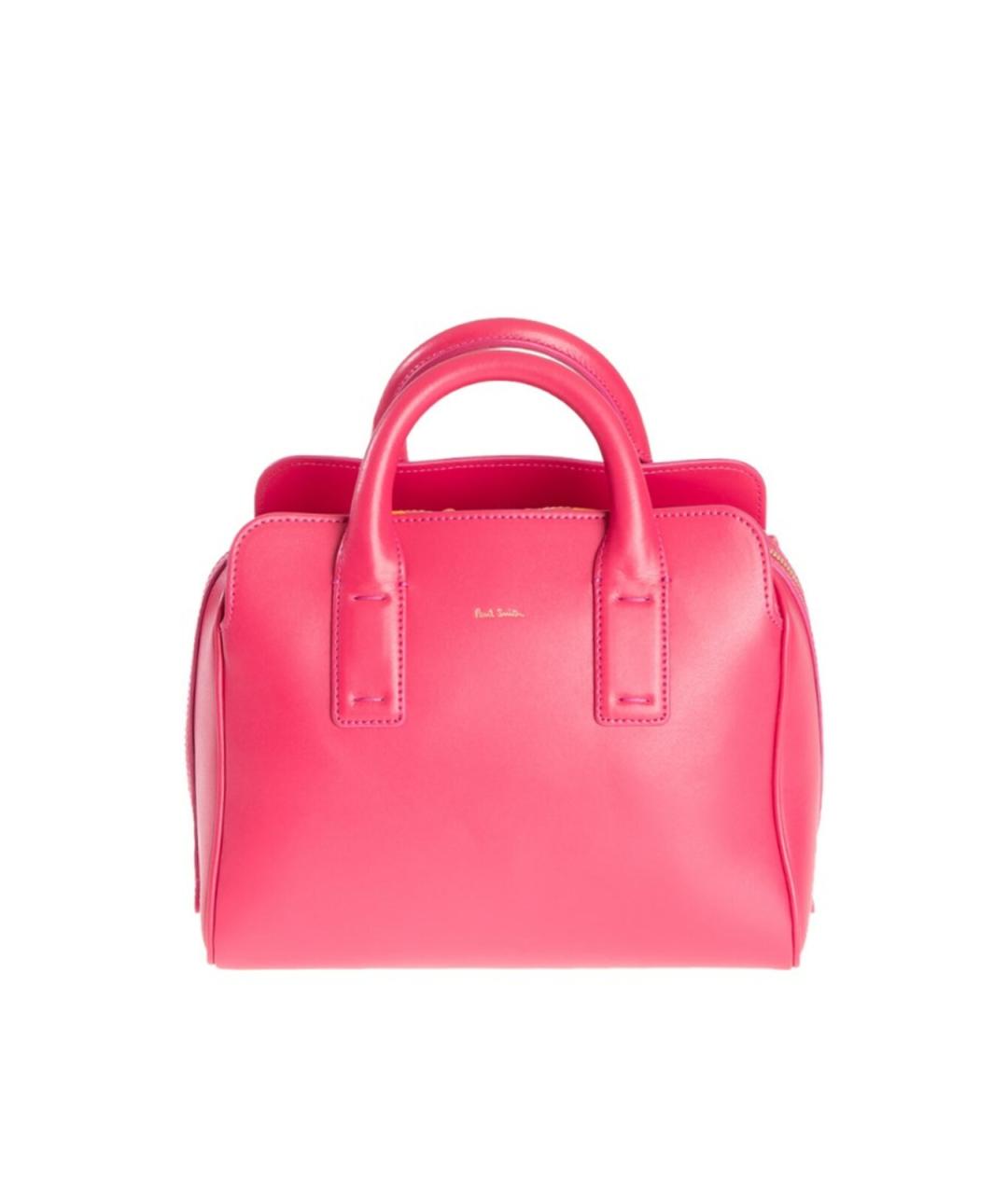 PAUL SMITH Фуксия кожаная сумка с короткими ручками, фото 1