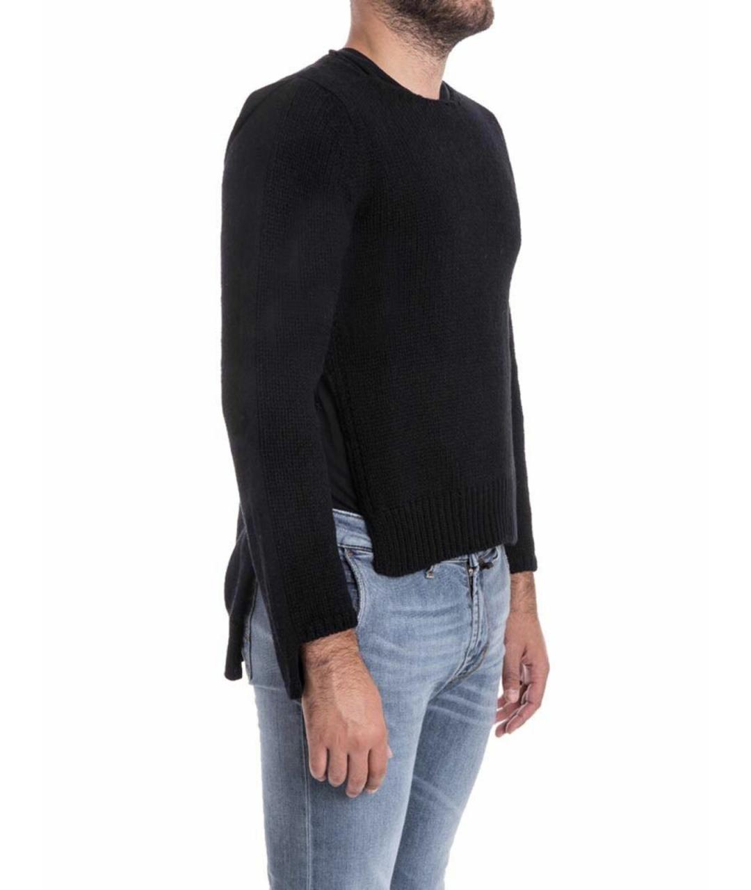 COMME DES GARÇONS SHIRT Черная шерстяная водолазка, фото 2