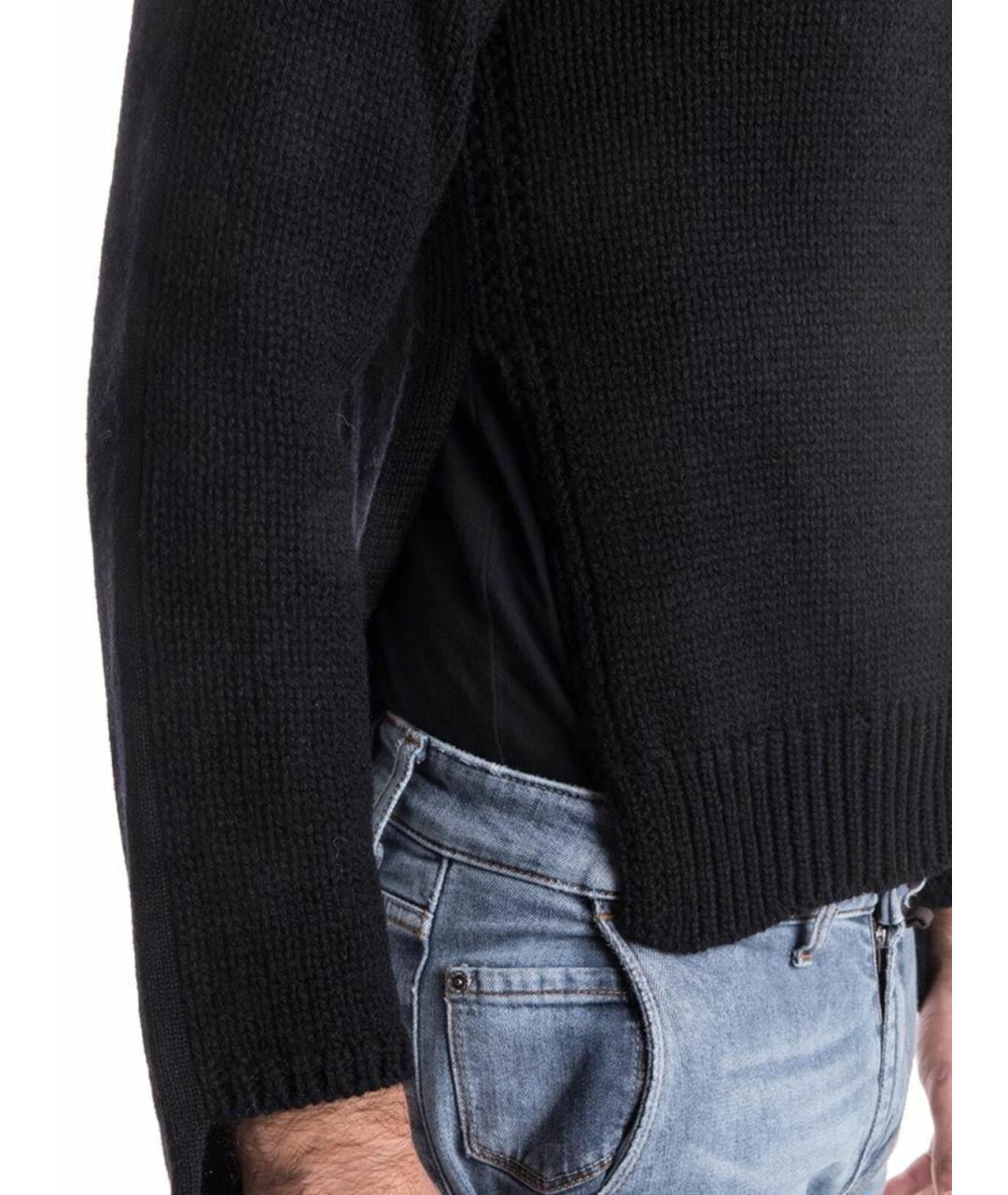 COMME DES GARÇONS SHIRT Черная шерстяная водолазка, фото 4