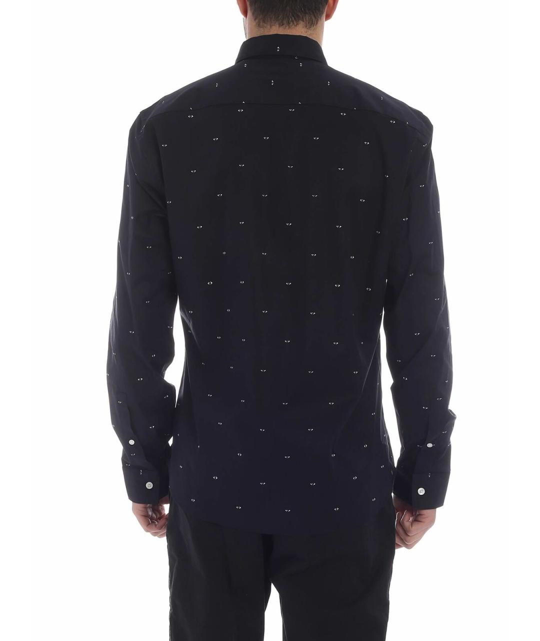KENZO Черная хлопковая классическая рубашка, фото 3