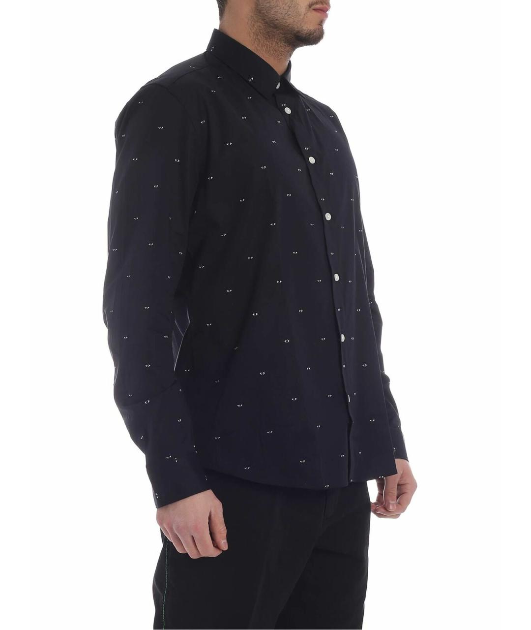 KENZO Черная хлопковая классическая рубашка, фото 2