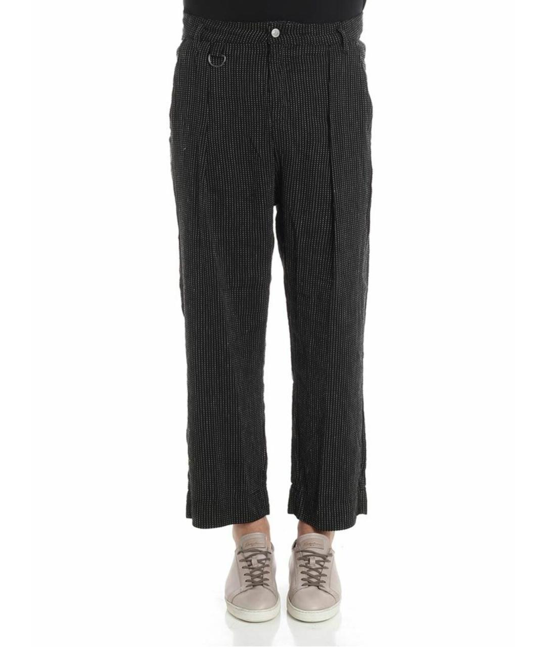 VIVIENNE WESTWOOD Черные льняные повседневные брюки, фото 1