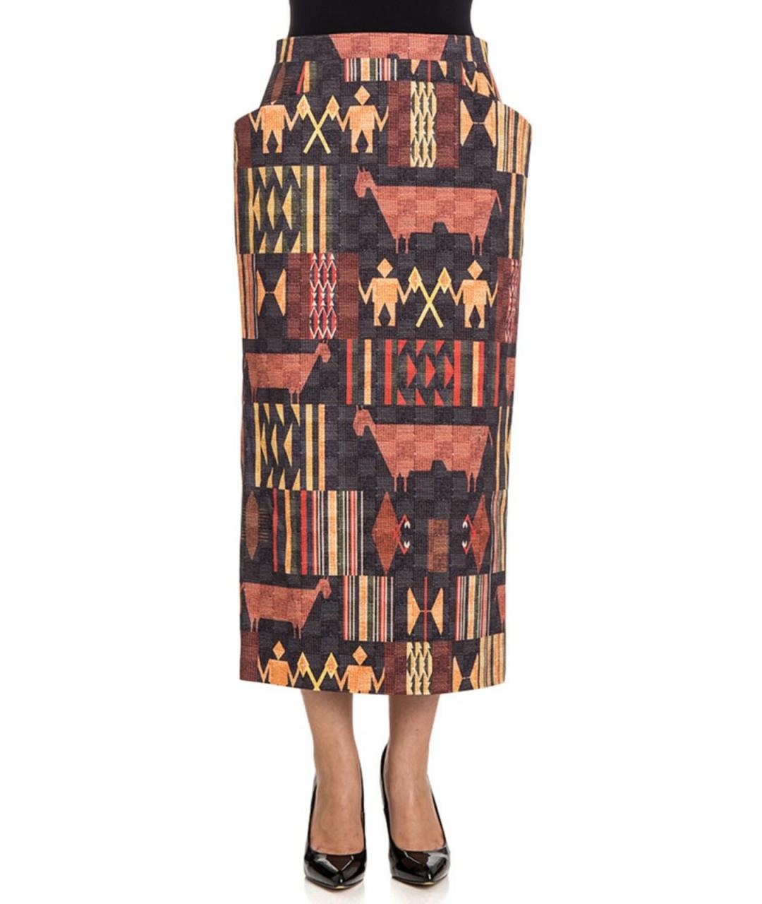 STELLA MCCARTNEY Мульти хлопковая юбка макси, фото 1