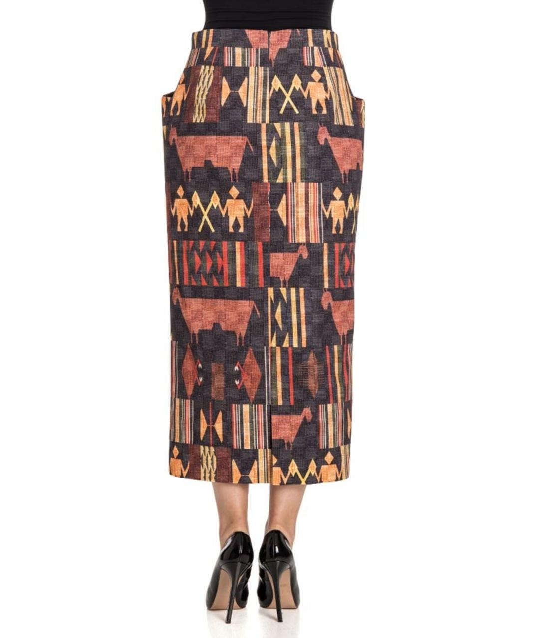 STELLA MCCARTNEY Мульти хлопковая юбка макси, фото 3