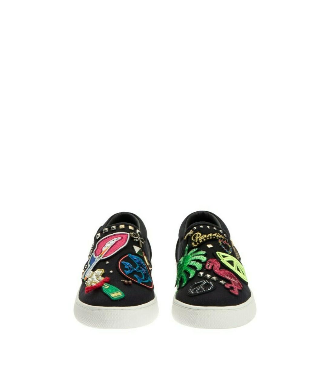 MARC JACOBS Черные кожаные кроссовки, фото 2