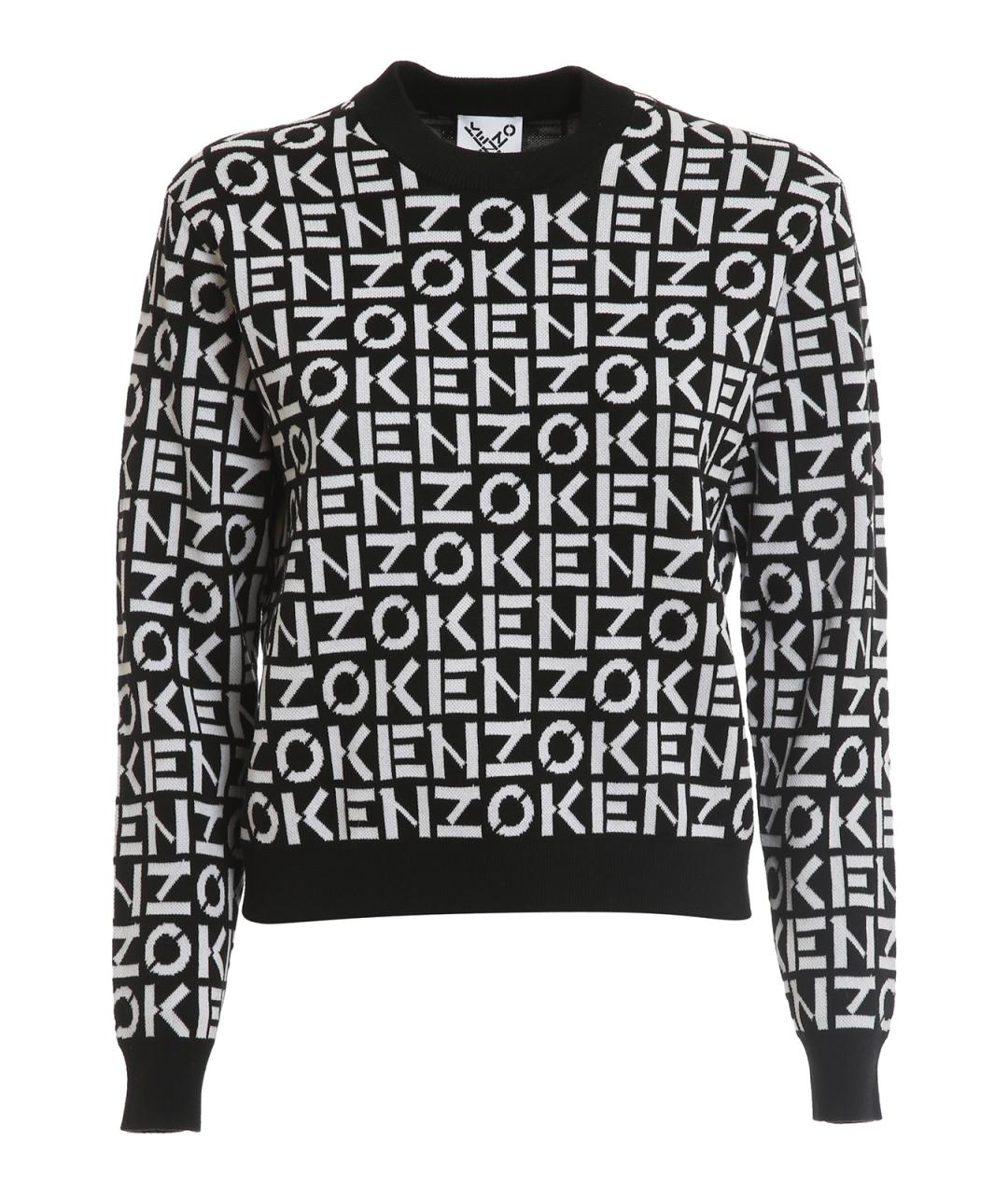 KENZO Черный хлопковый джемпер / свитер, фото 1