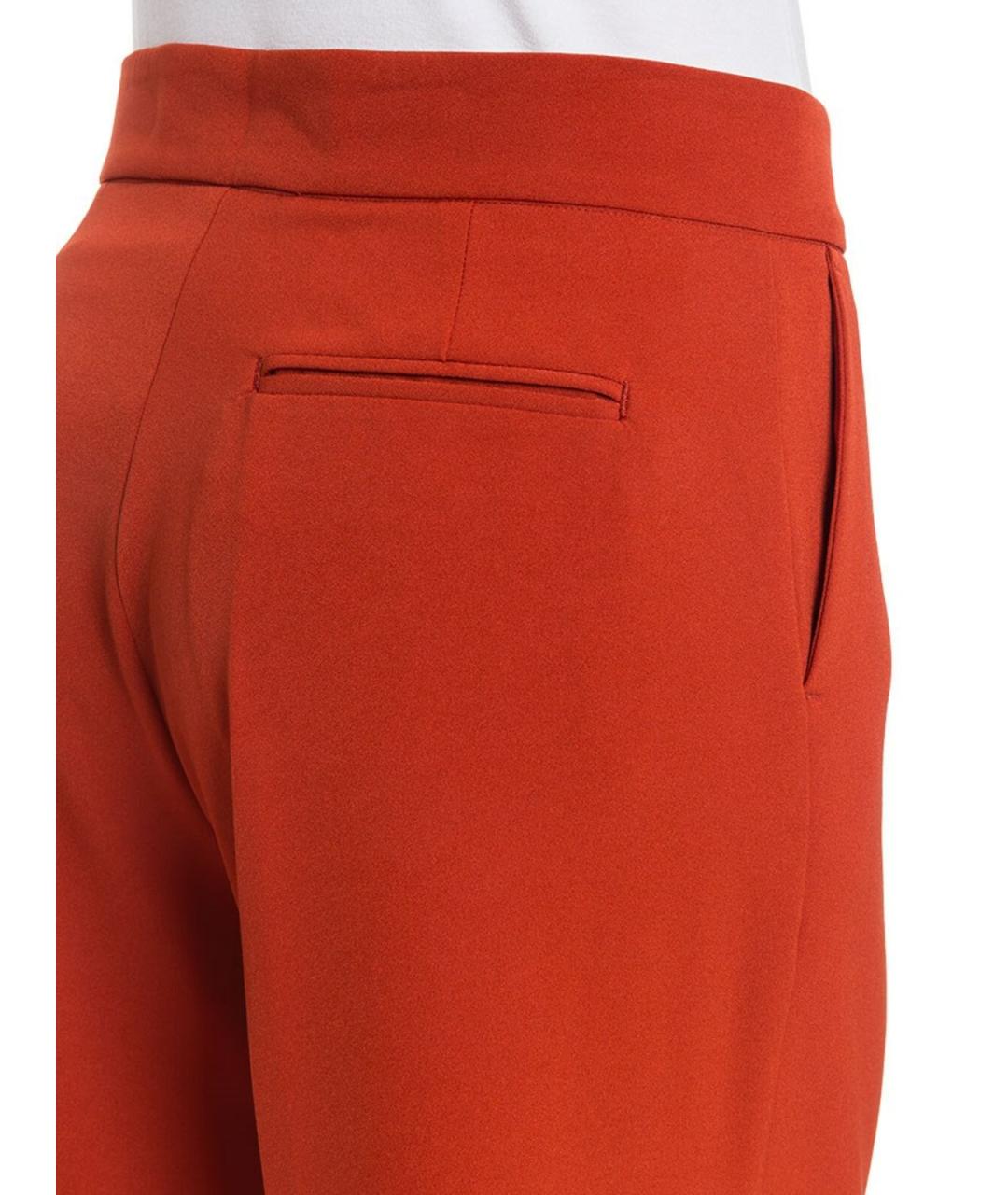 STELLA MCCARTNEY Красные полиэстеровые брюки широкие, фото 4