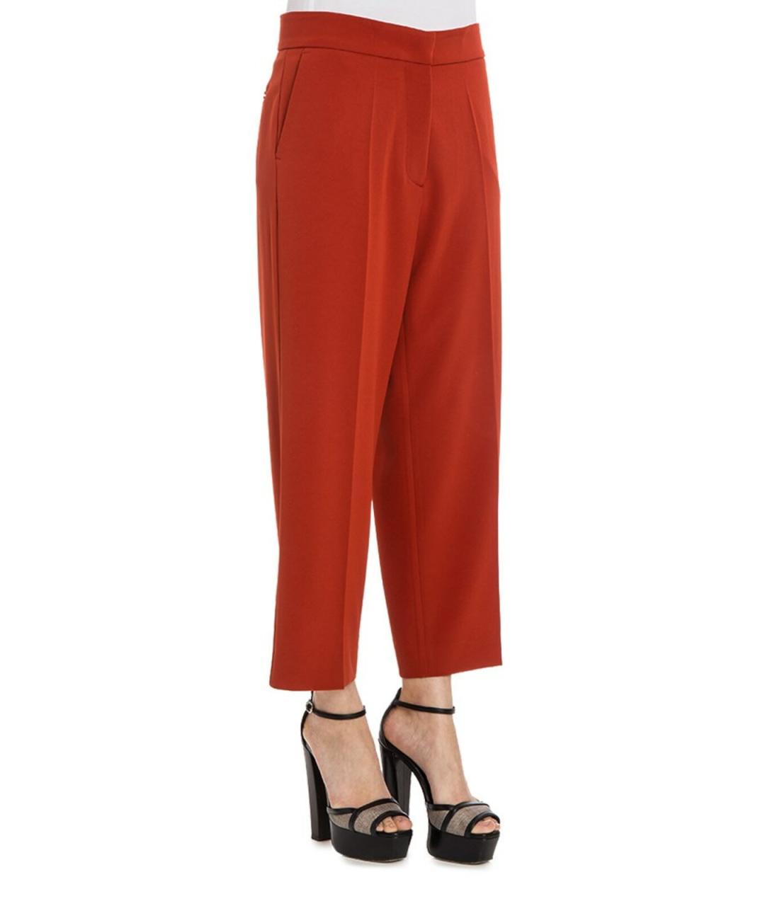 STELLA MCCARTNEY Красные полиэстеровые брюки широкие, фото 2