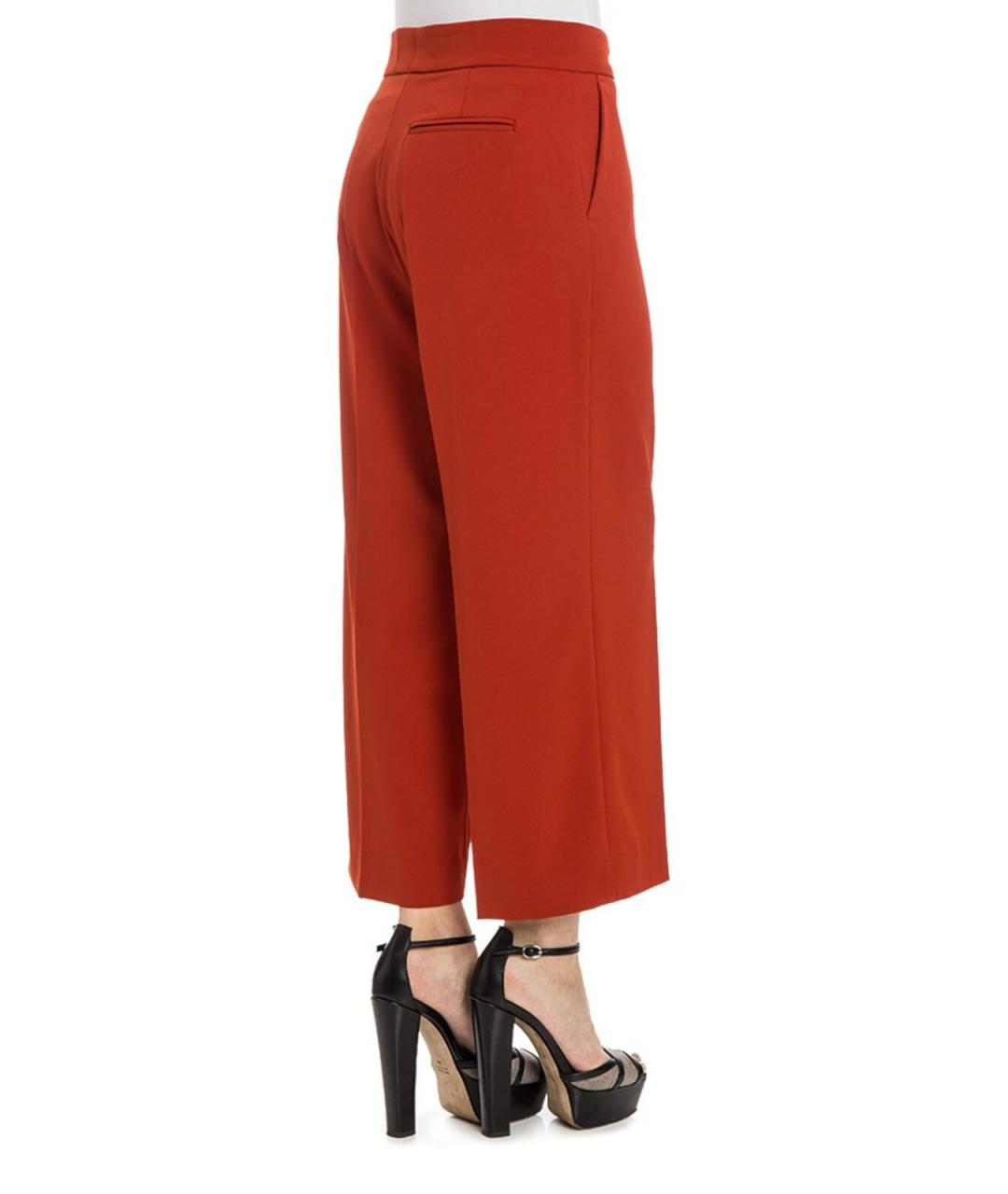 STELLA MCCARTNEY Красные полиэстеровые брюки широкие, фото 3