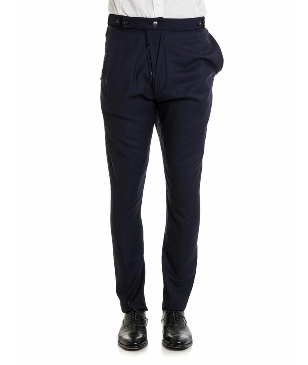VIVIENNE WESTWOOD Синие хлопковые повседневные брюки, фото 1