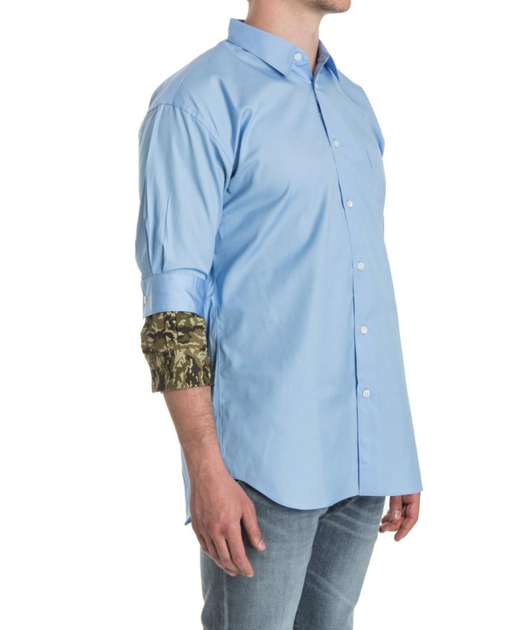 COMME DES GARÇONS SHIRT Голубая хлопковая классическая рубашка, фото 2