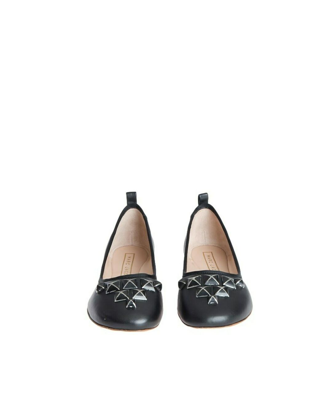MARC JACOBS Черные кожаные балетки, фото 4