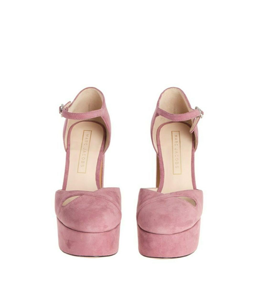 MARC JACOBS Розовые замшевые босоножки, фото 3