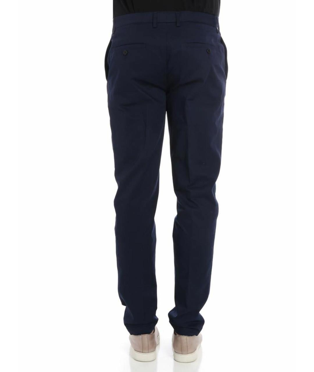 KENZO Синие хлопковые повседневные брюки, фото 3