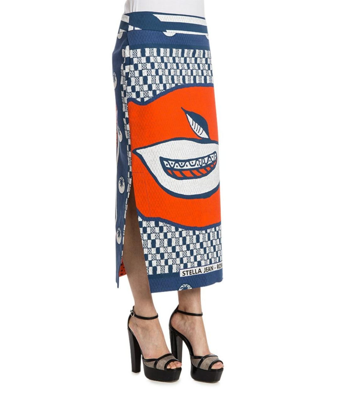 STELLA MCCARTNEY Мульти хлопковая юбка макси, фото 2