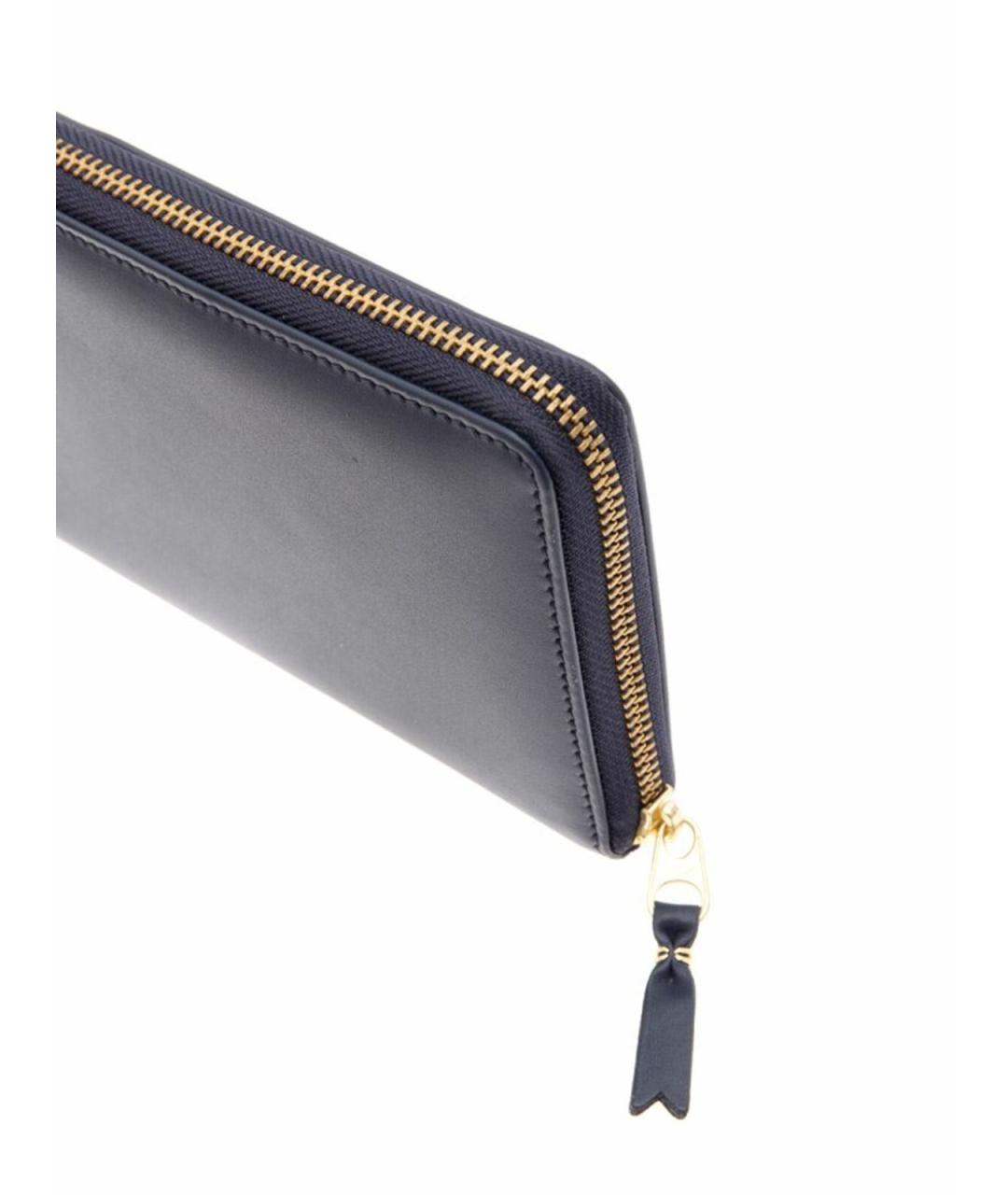 COMME DES GARÇONS WALLET Синий кожаный кошелек, фото 4