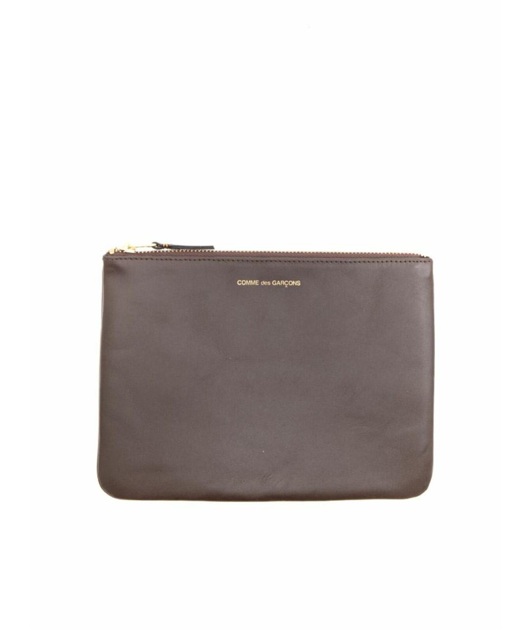 COMME DES GARÇONS WALLET Бордовая кожаная барсетка, фото 1