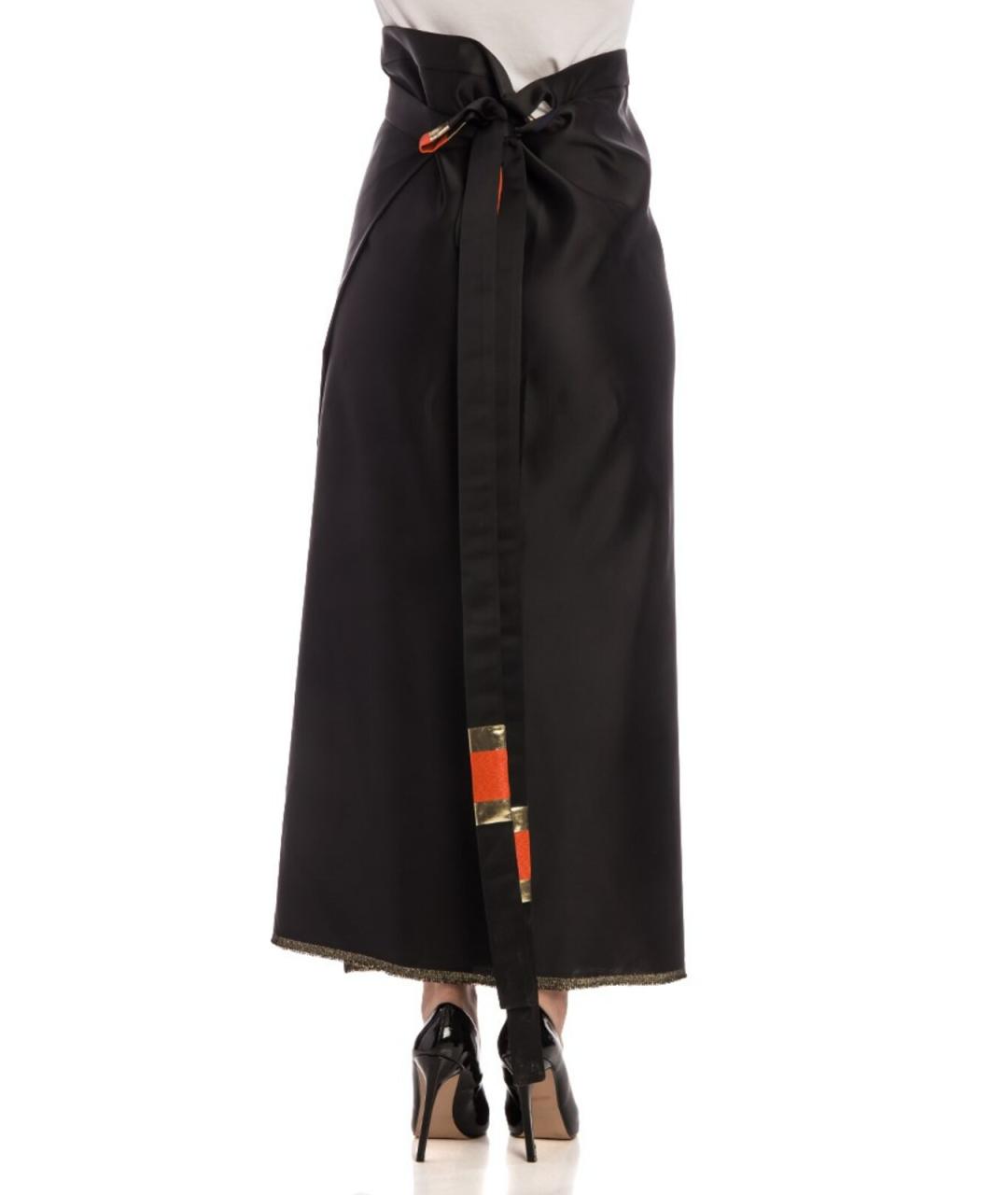 VIVIENNE WESTWOOD Черная полиэстеровая юбка макси, фото 3