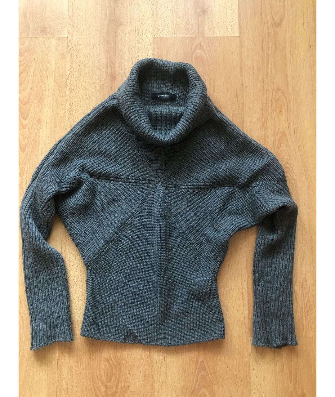 STEFANEL Серый шерстяной джемпер / свитер, фото 7