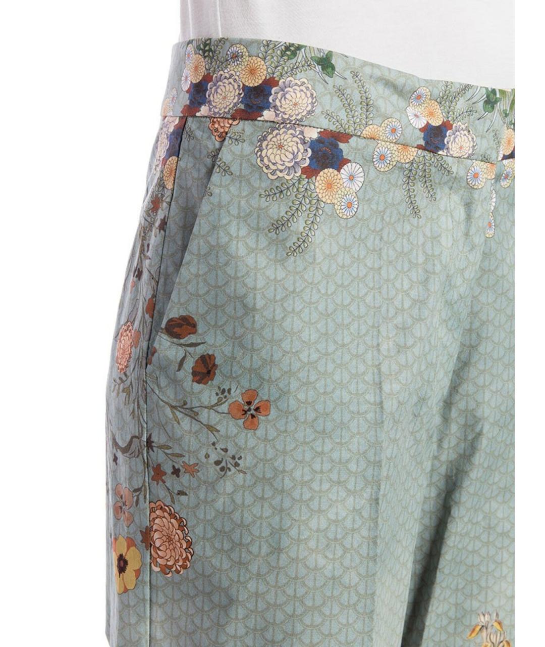 STELLA MCCARTNEY Мульти хлопковые брюки широкие, фото 4