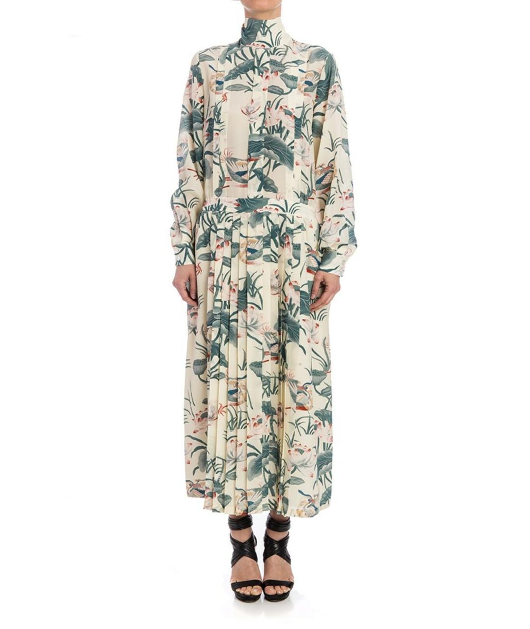 STELLA MCCARTNEY Бежевое шелковое повседневное платье, фото 1