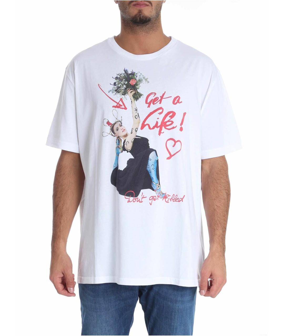 VIVIENNE WESTWOOD Белая хлопковая футболка, фото 1