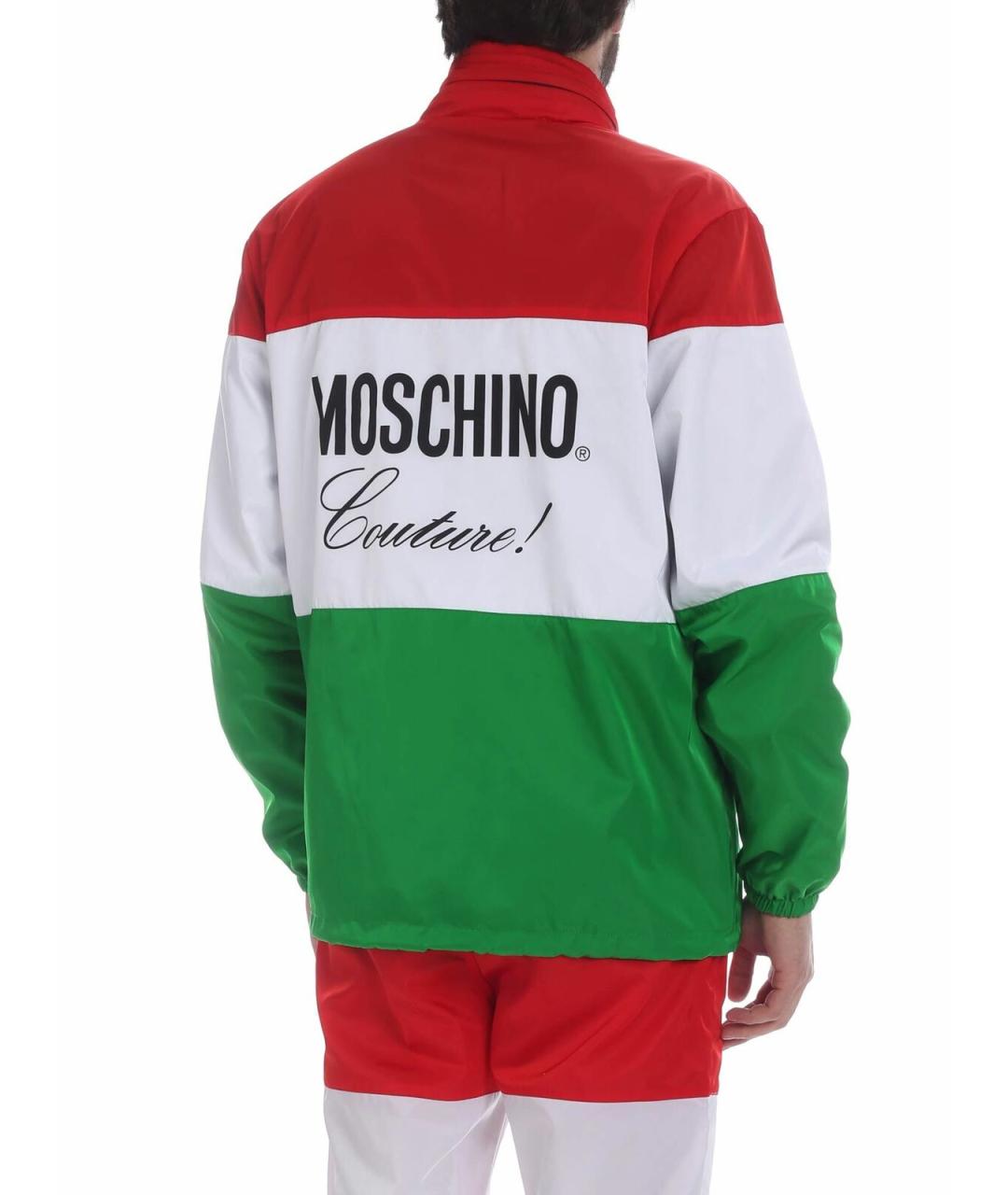 MOSCHINO Зеленая хлопковая куртка, фото 3