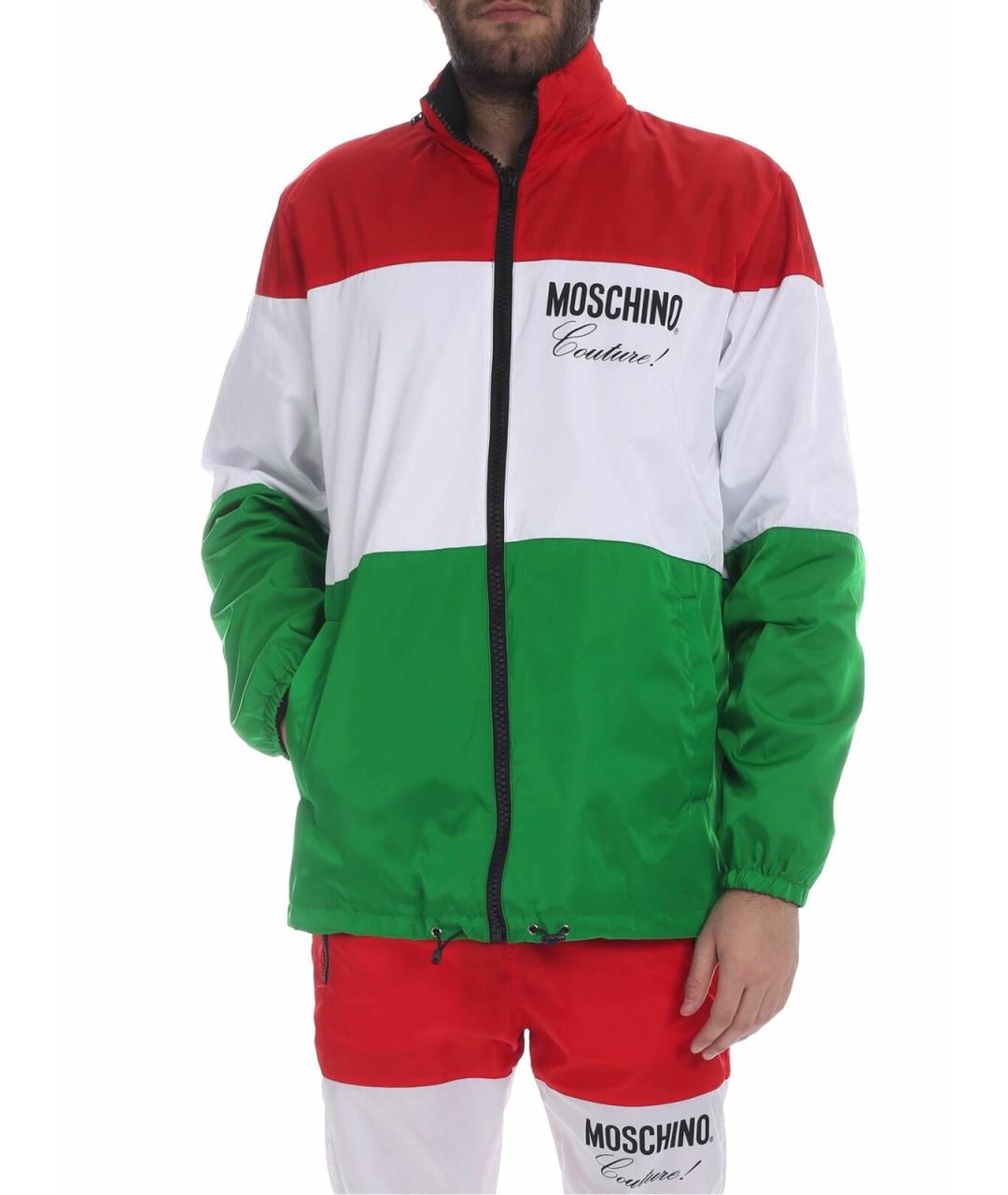MOSCHINO Зеленая хлопковая куртка, фото 1