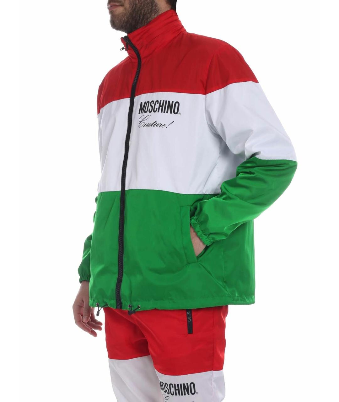 MOSCHINO Зеленая хлопковая куртка, фото 2