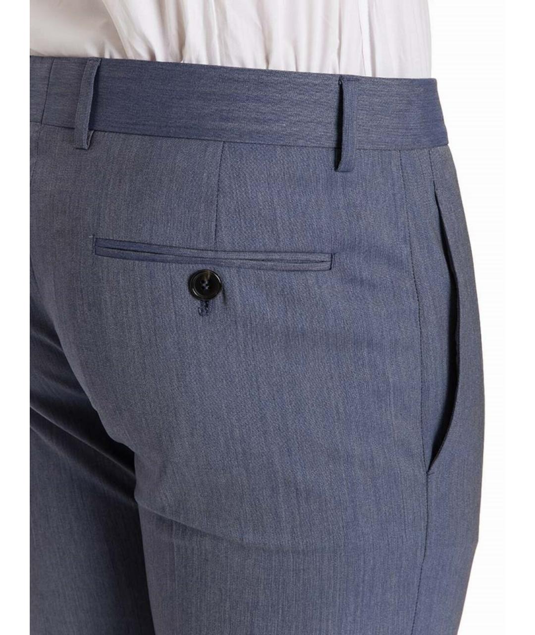 VIVIENNE WESTWOOD Синие хлопковые повседневные брюки, фото 5