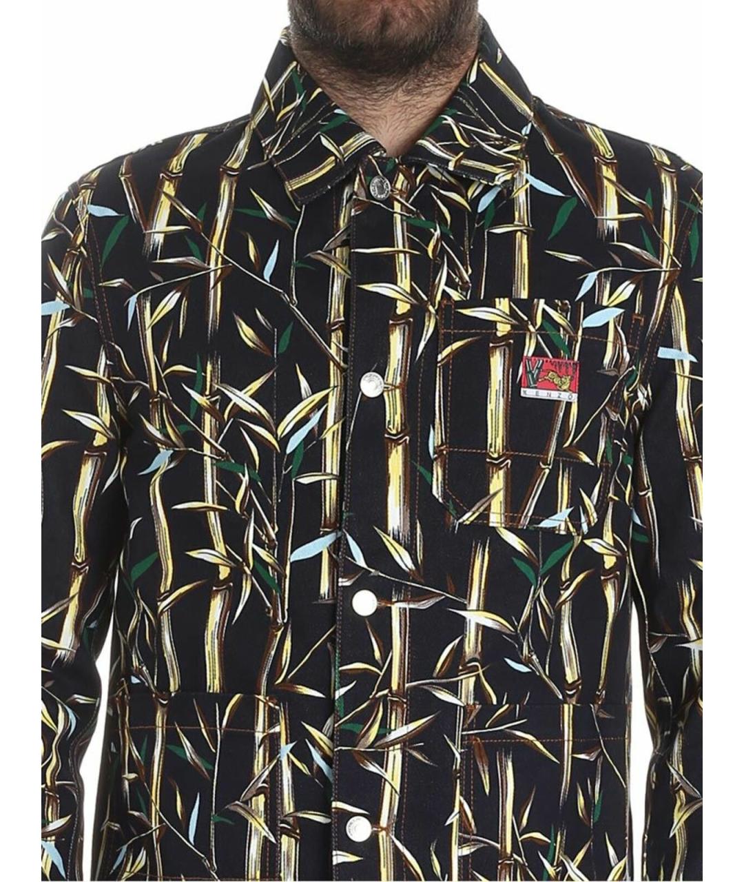 KENZO Черная хлопковая куртка, фото 4