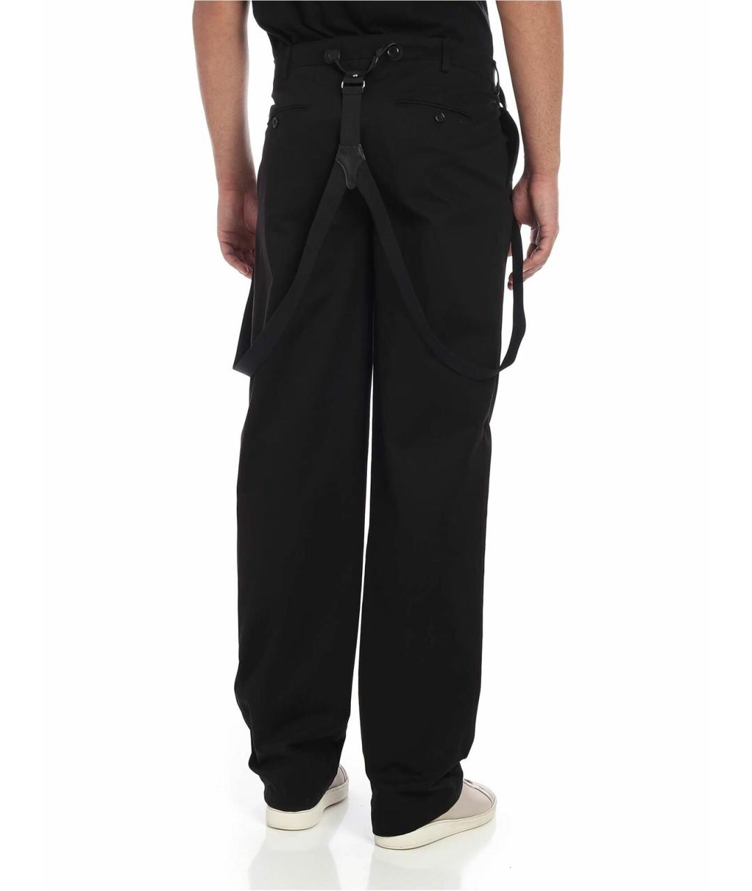 MOSCHINO Черные хлопковые повседневные брюки, фото 3
