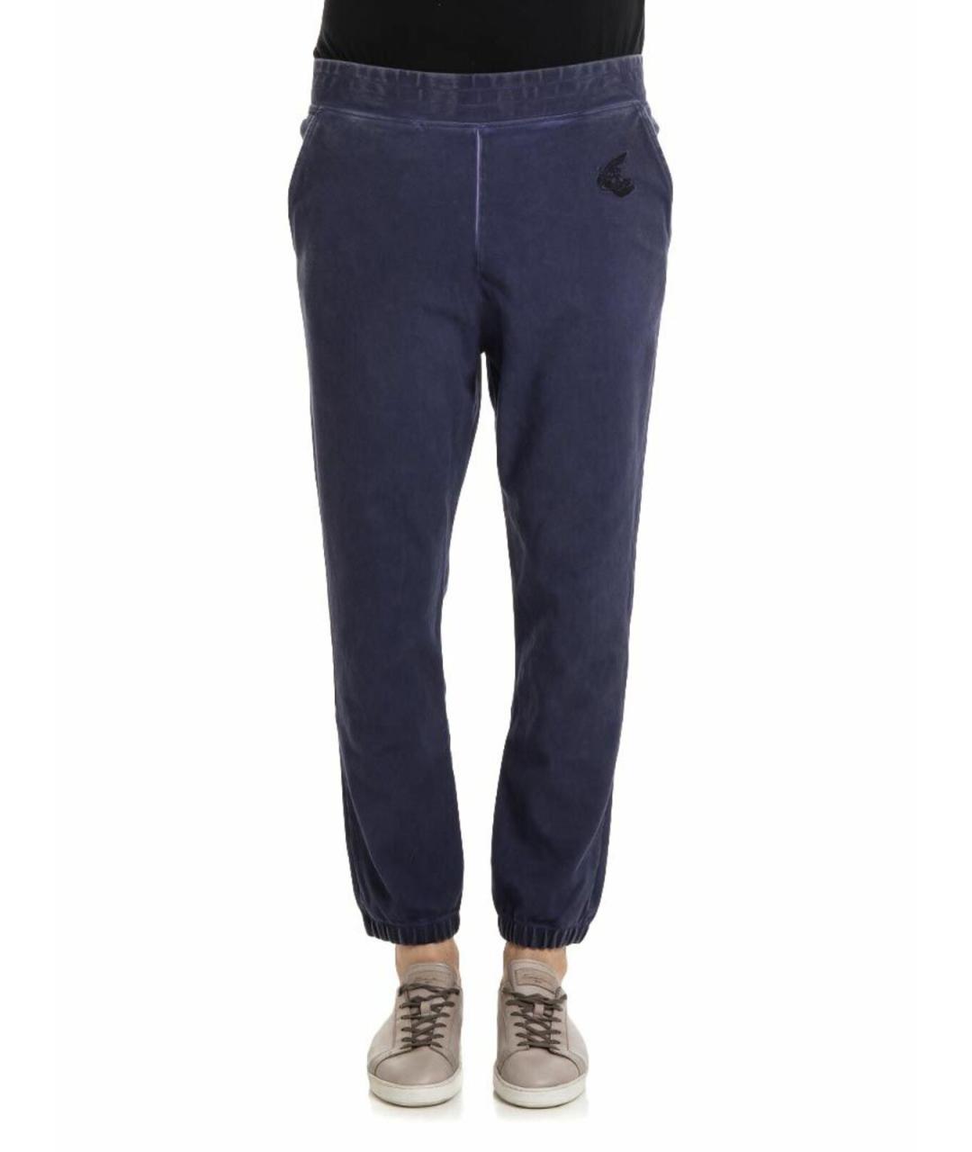 VIVIENNE WESTWOOD Синие хлопковые повседневные брюки, фото 1