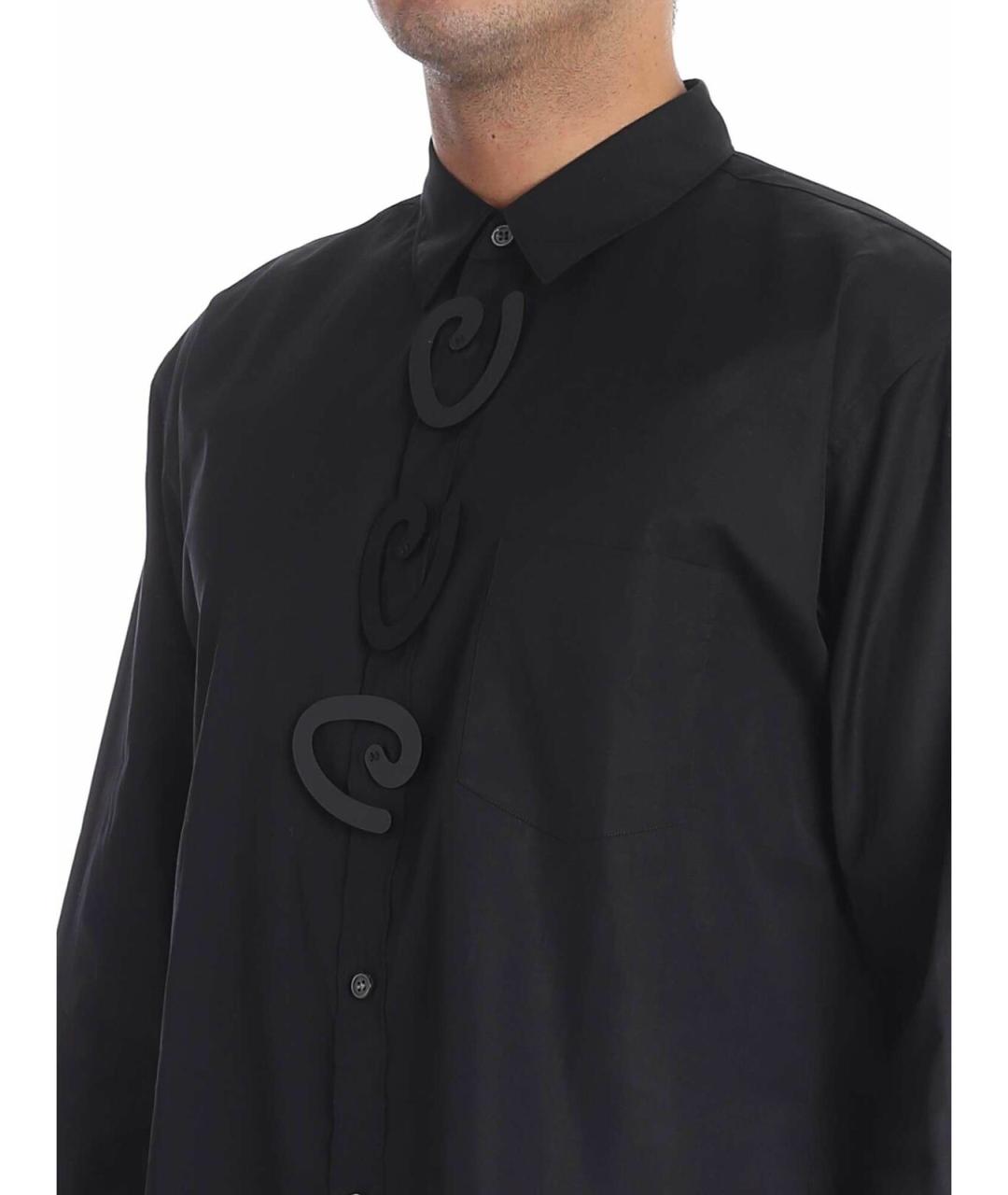 COMME DES GARÇONS SHIRT Черная хлопковая классическая рубашка, фото 4