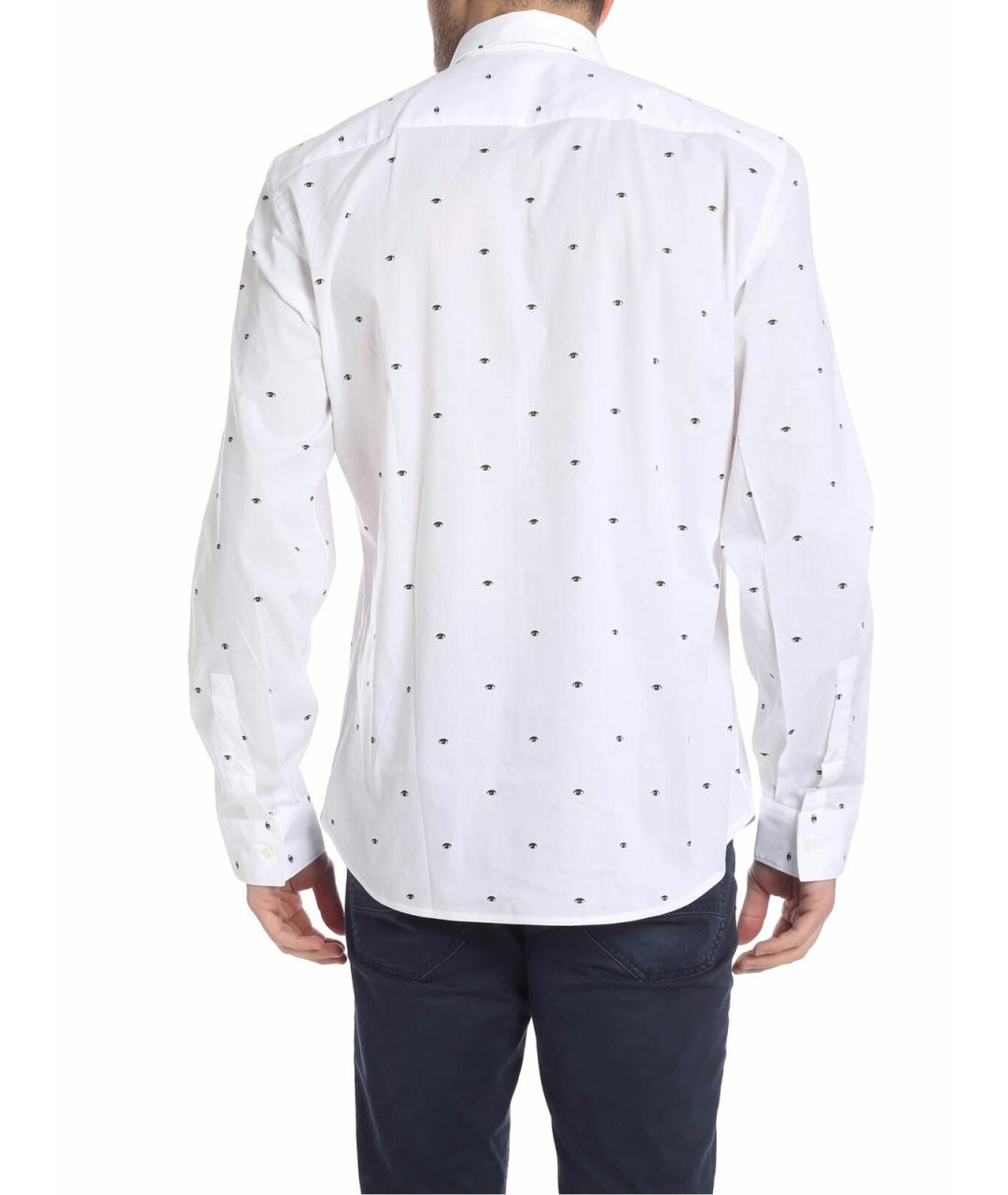 KENZO Белая хлопковая классическая рубашка, фото 3