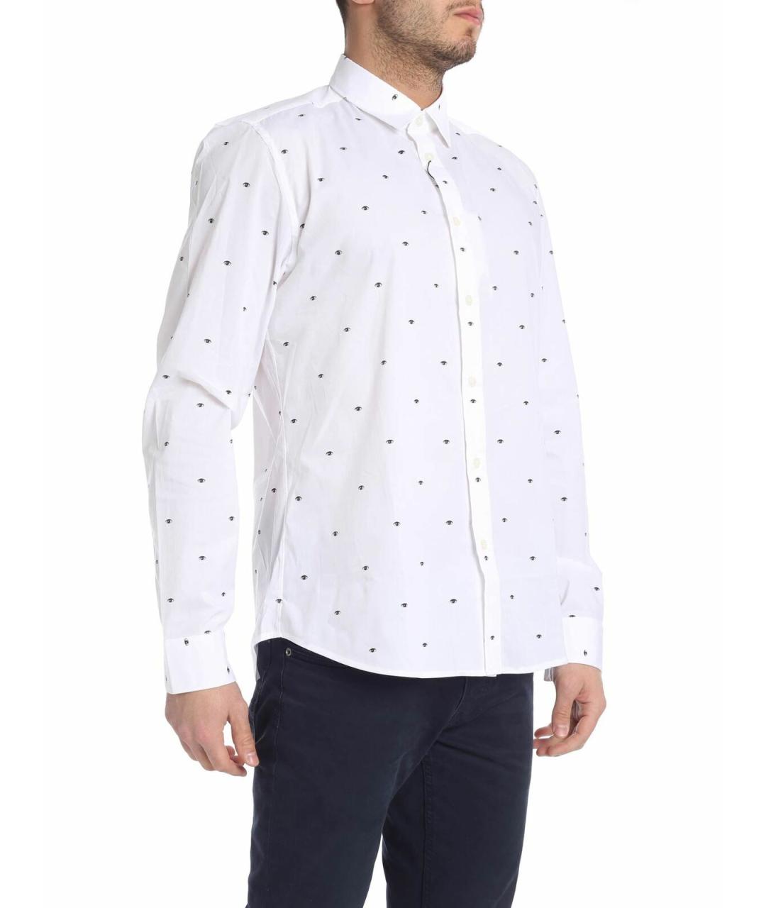 KENZO Белая хлопковая классическая рубашка, фото 2