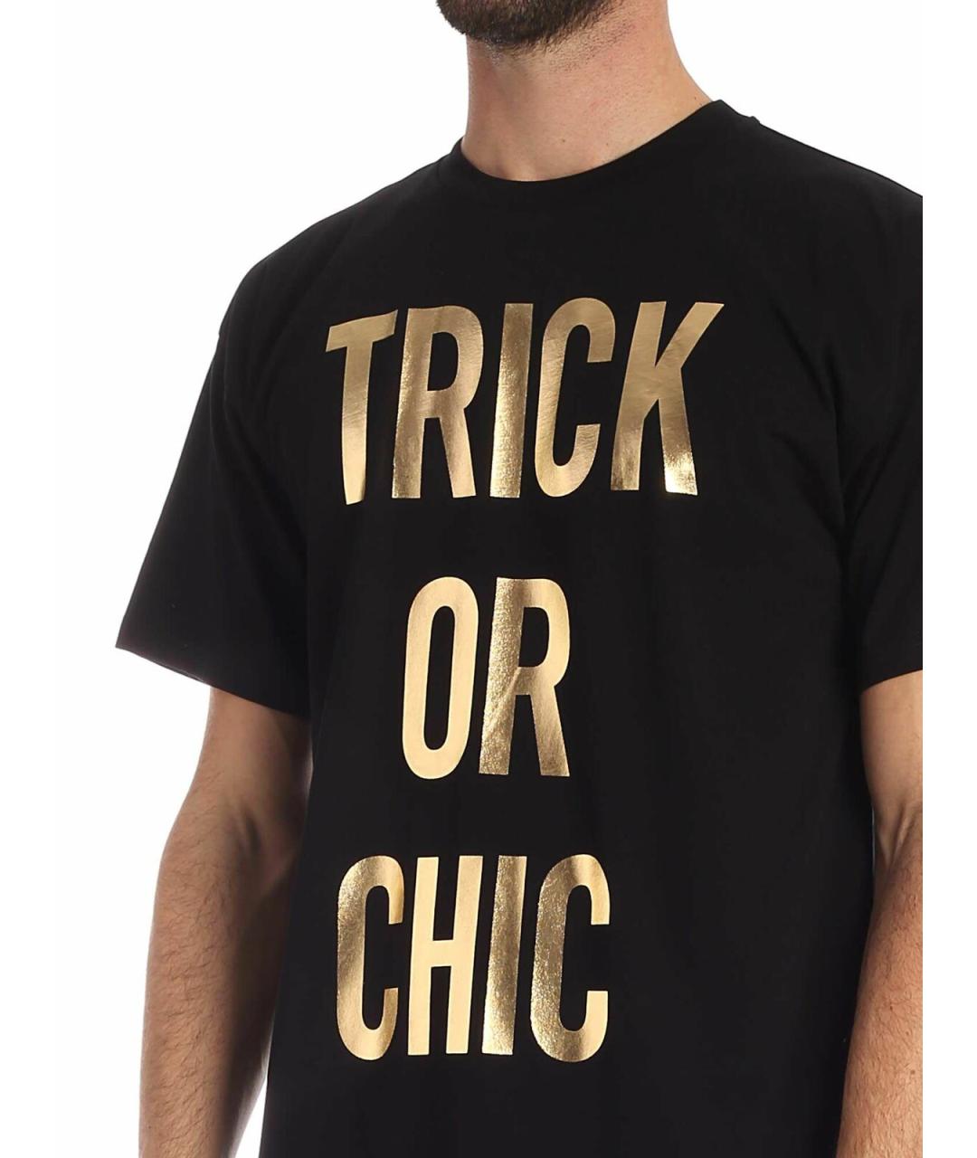 MOSCHINO Черная хлопковая футболка, фото 4
