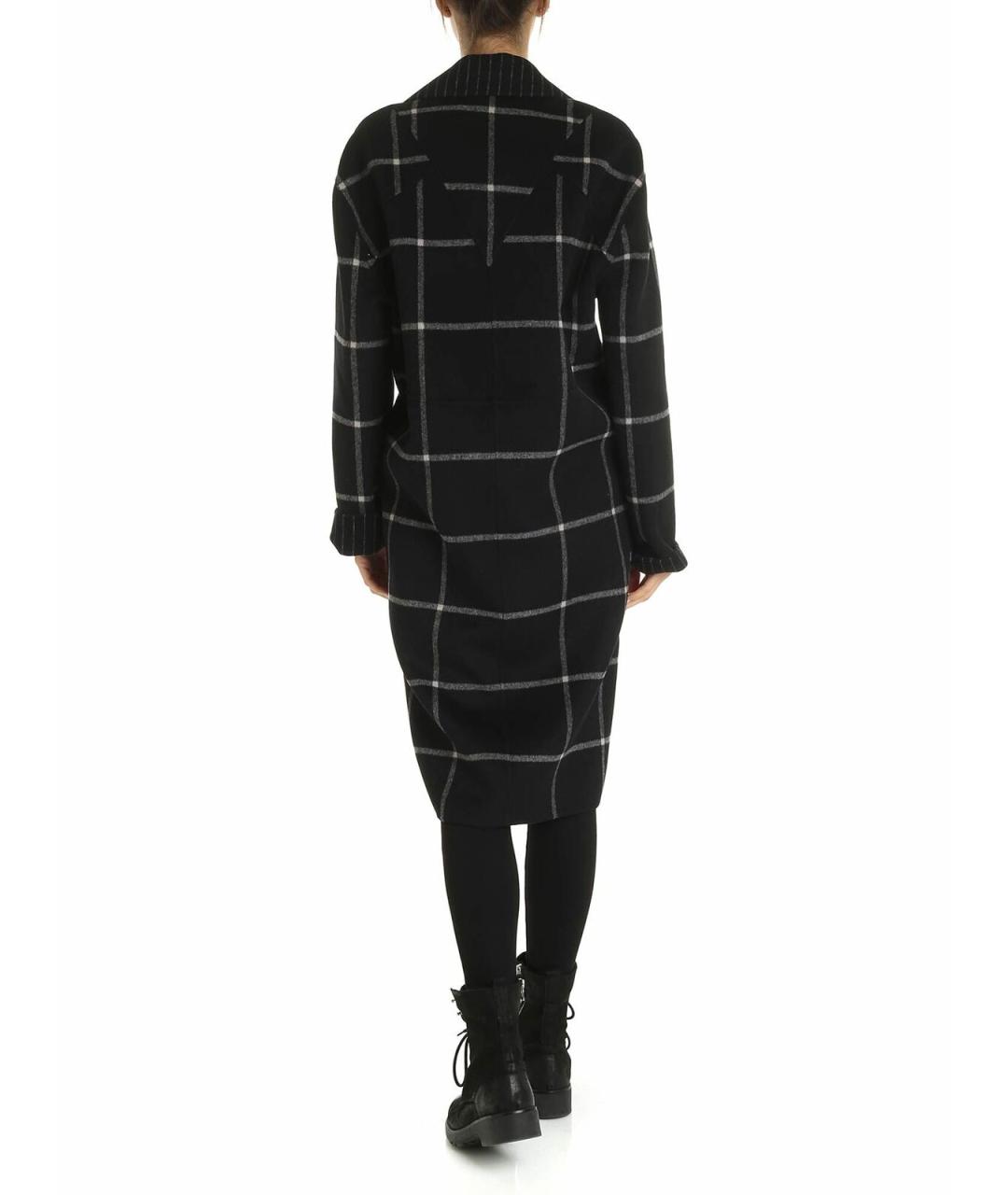 KARL LAGERFELD Черное полиэстеровое пальто, фото 3