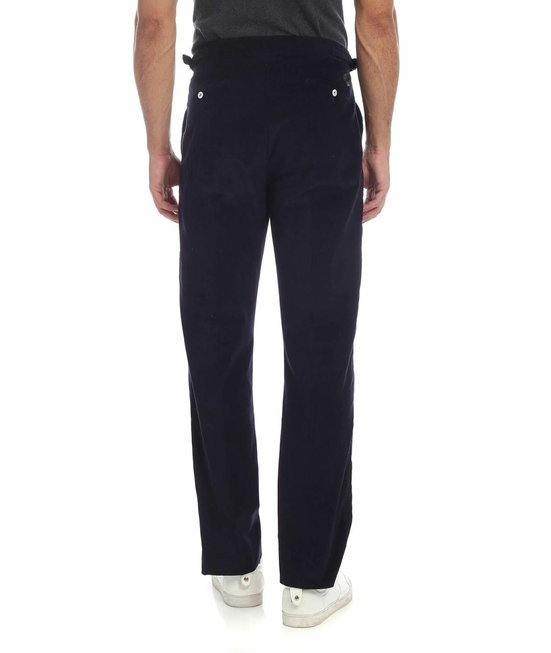 VIVIENNE WESTWOOD Синие хлопковые повседневные брюки, фото 3