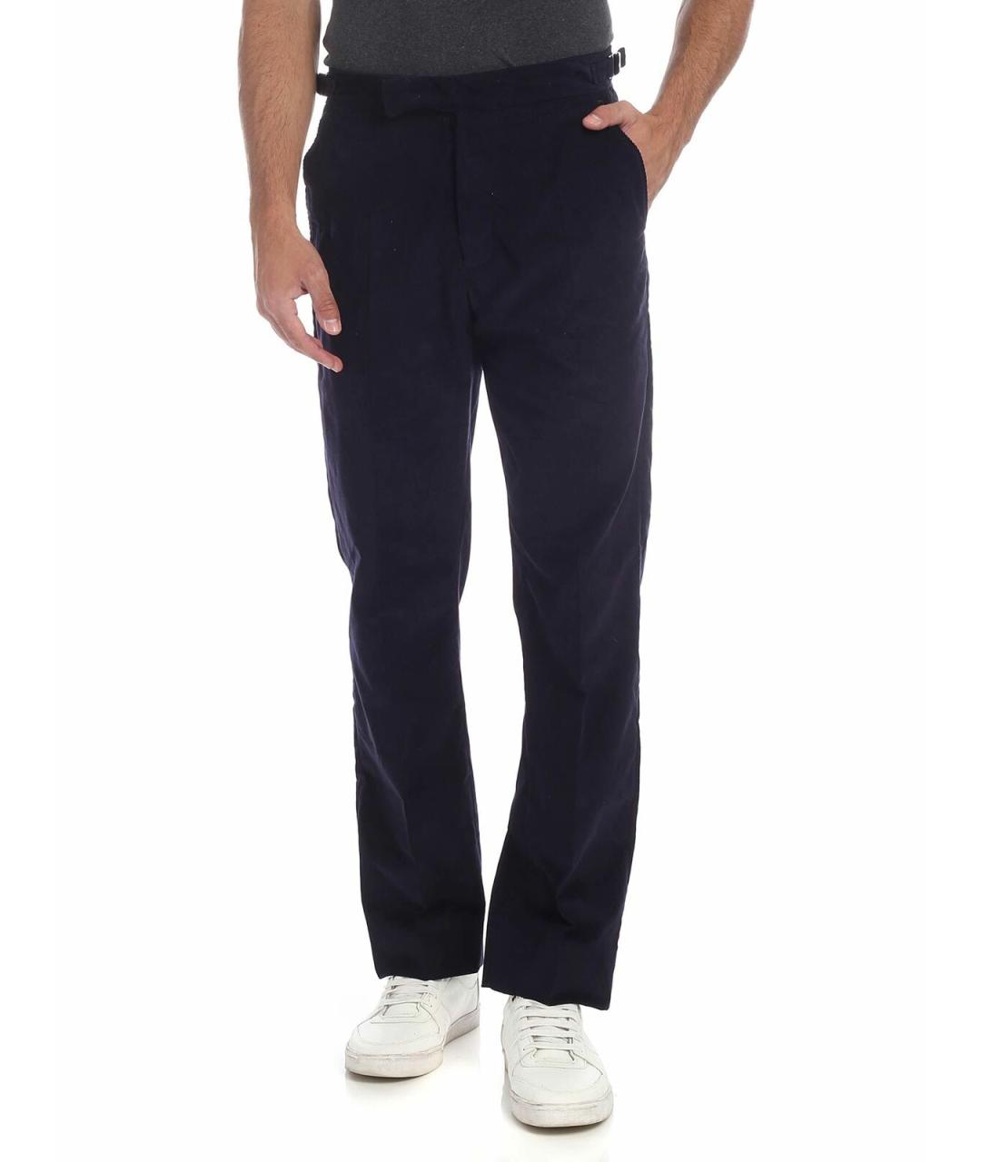 VIVIENNE WESTWOOD Синие хлопковые повседневные брюки, фото 1