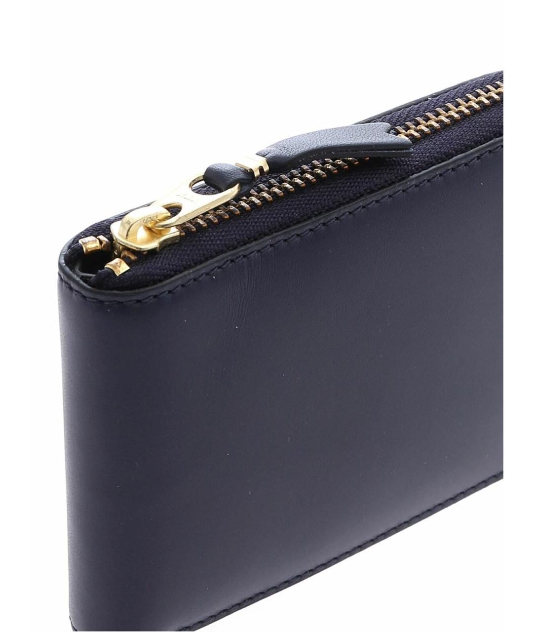 COMME DES GARÇONS WALLET Синий кожаный кошелек, фото 4