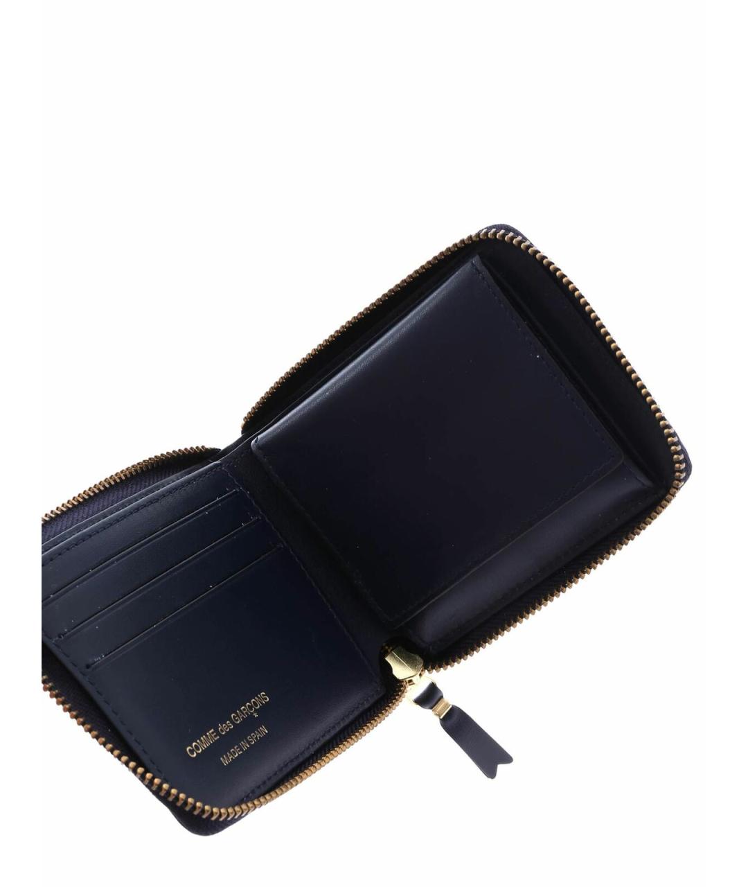 COMME DES GARÇONS WALLET Синий кожаный кошелек, фото 5