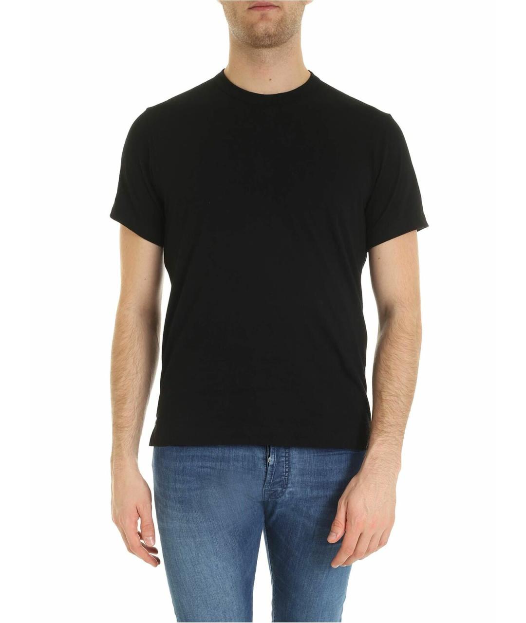 COMME DES GARÇONS SHIRT Черная хлопковая футболка, фото 1
