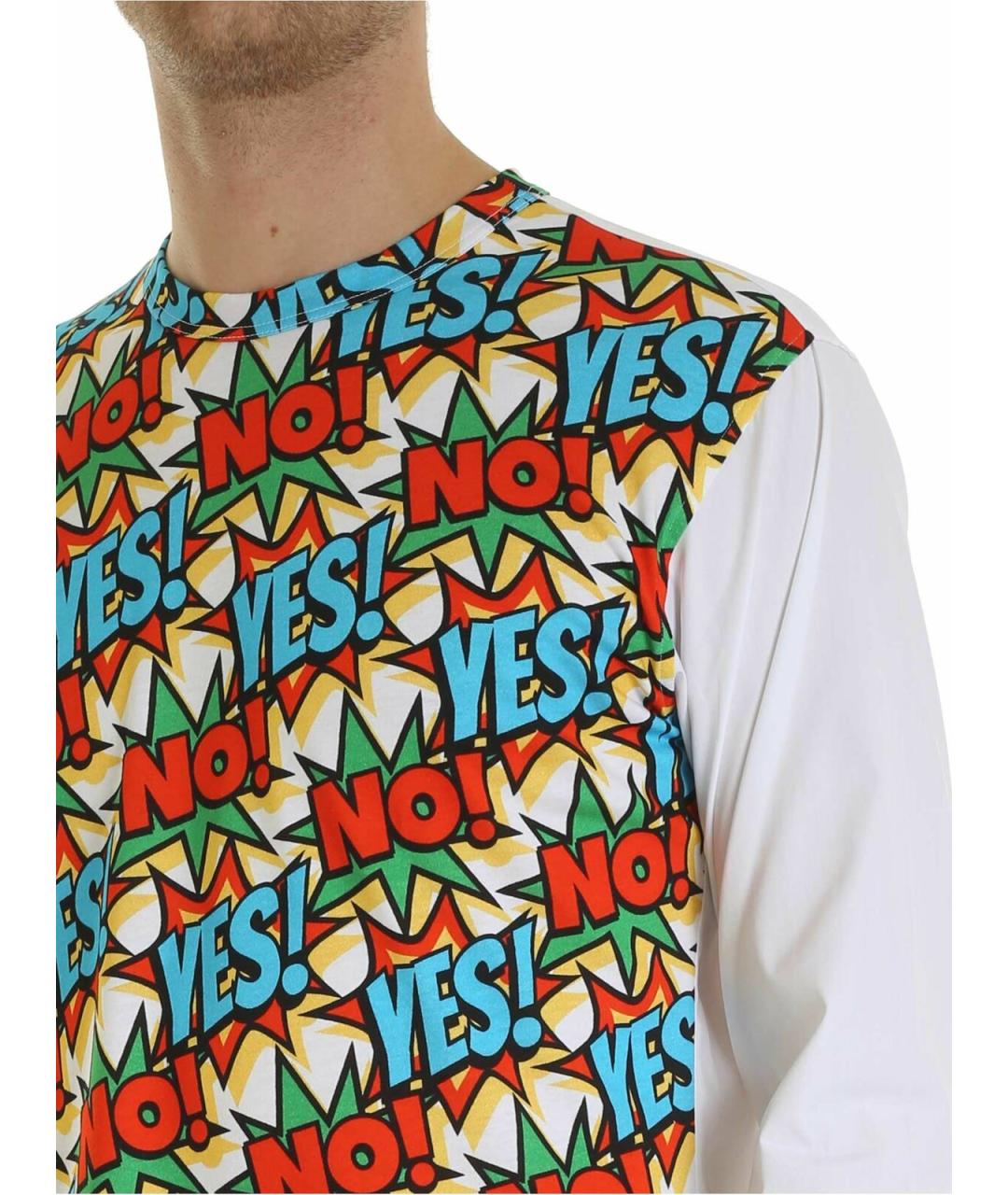 COMME DES GARÇONS SHIRT Белая хлопковая футболка, фото 4