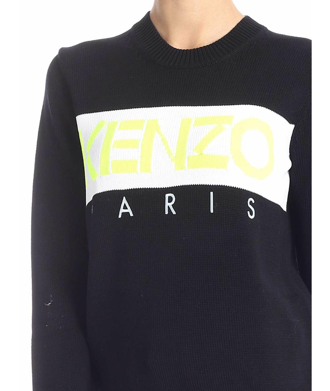 KENZO Черный полиэстеровый джемпер / свитер, фото 4