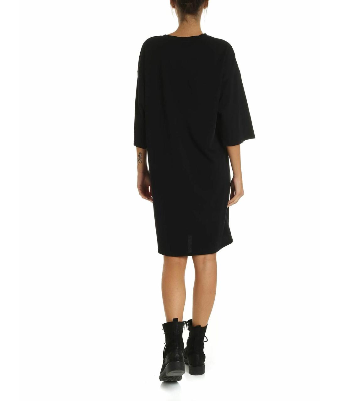 DKNY Черное хлопковое повседневное платье, фото 3