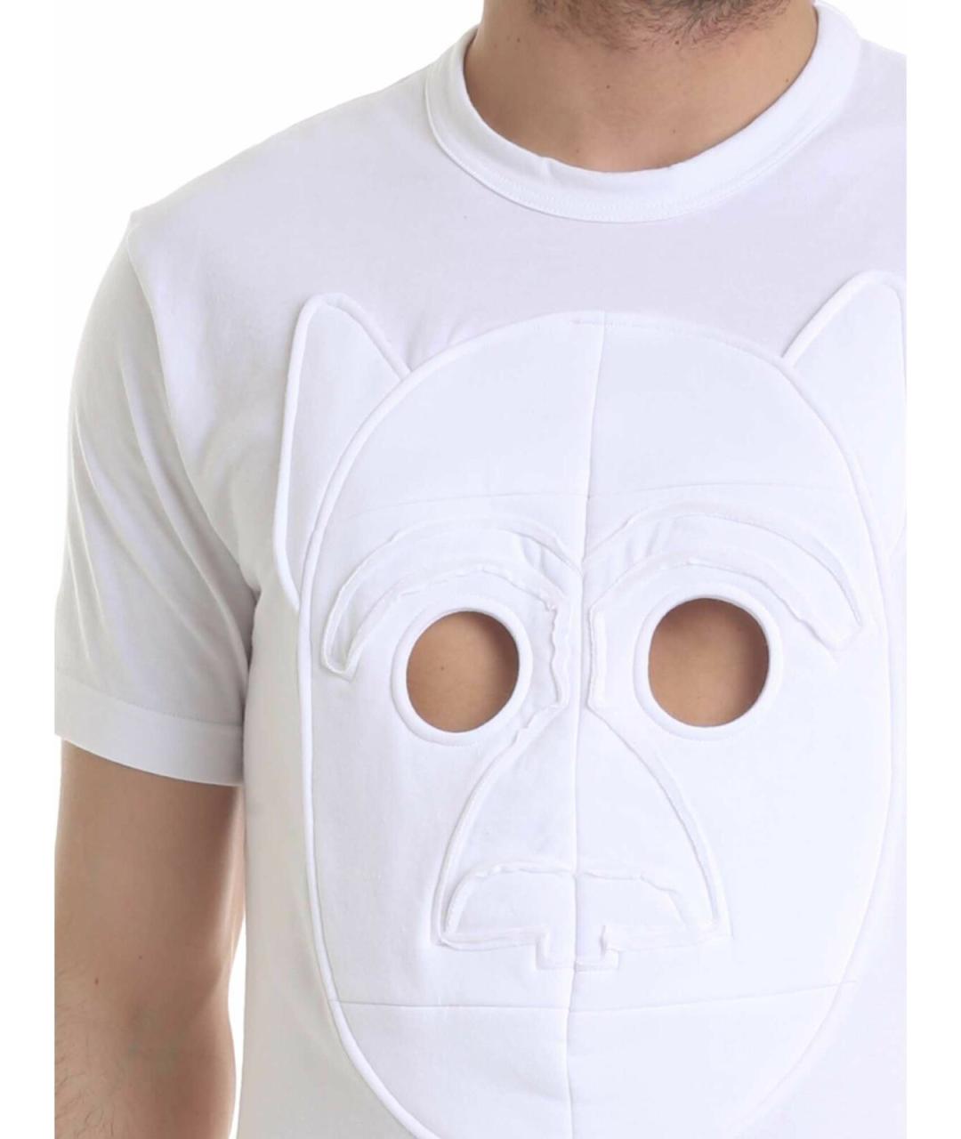 COMME DES GARÇONS SHIRT Белая хлопковая футболка, фото 4